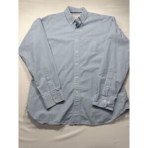Brooks Brothers X-Slim Gingham Button-Down - L
